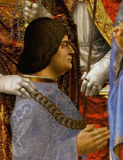 unknow artist Ludovico Il Moro and his son Massimiliano Sforza Spain oil painting art